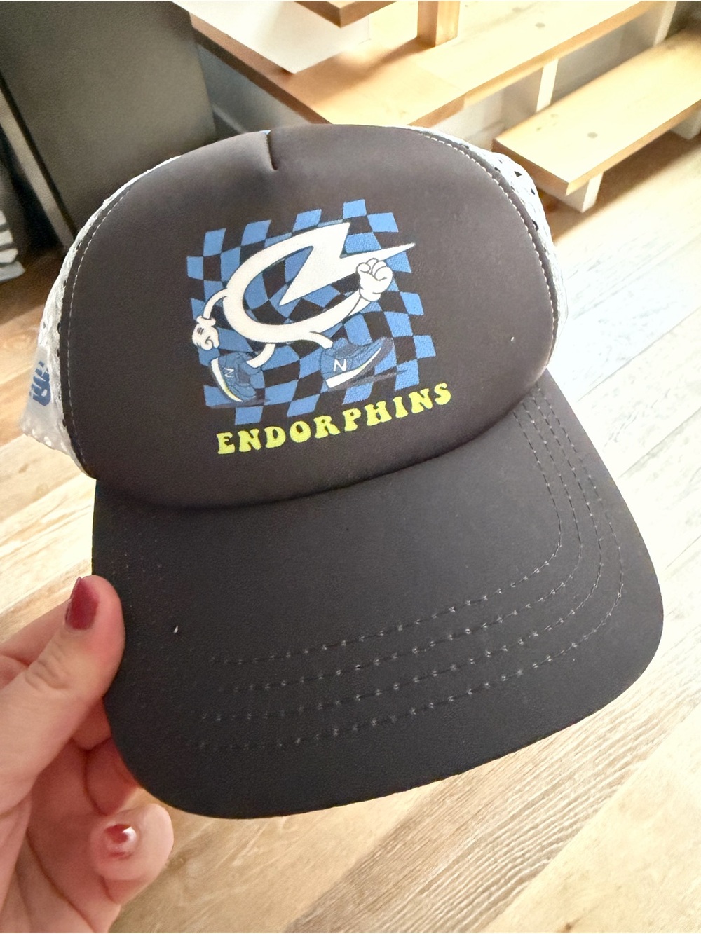 Endorphins Black and Blue Trucker Hat